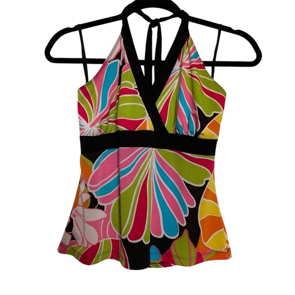 Le Chateau Colorful Halter Top - Picture 1 of 4